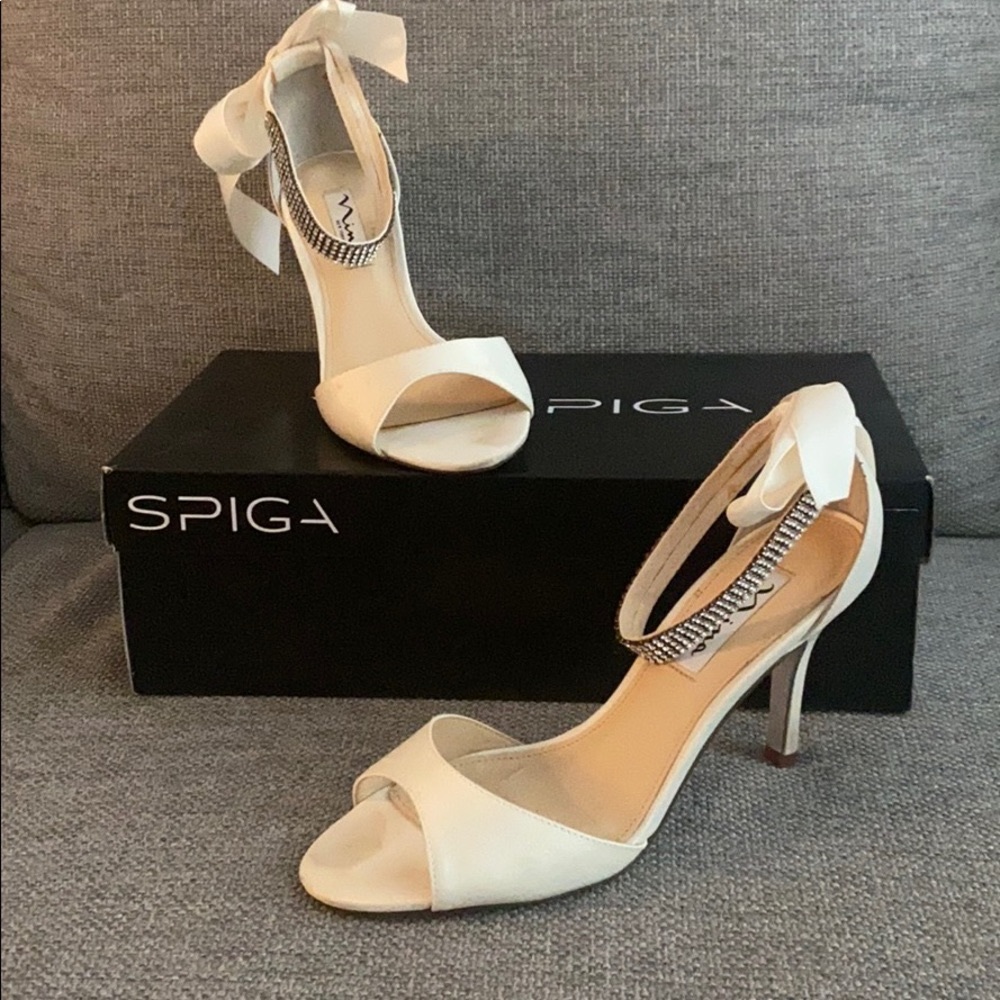 Nina Wedding Shoes - Ivory/Cream/White | Size: 7